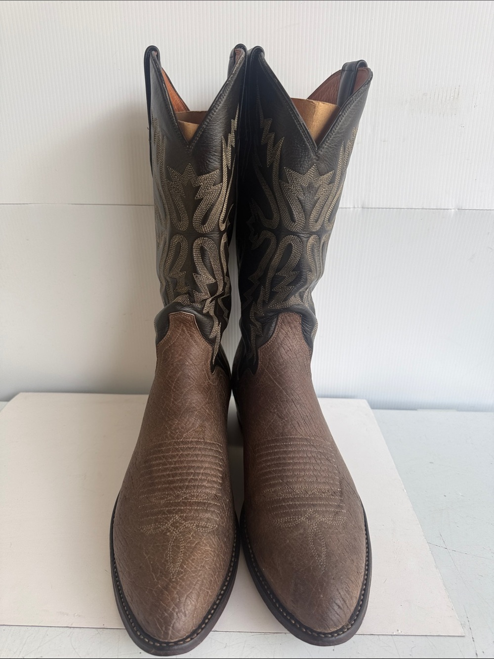 VINTAGE 1989 EL DORADO EXOTIC BOOTS SIZE 12 D TEXAS USA - Picture 2 of 16